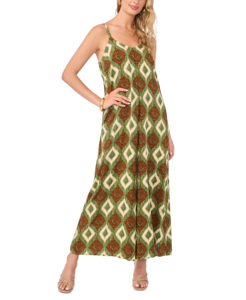 Women's V-Neck Flared Jumpsuit