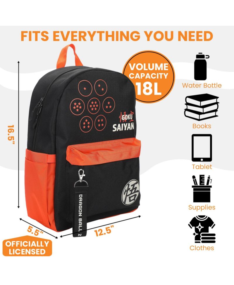 Dragon Ball Line Art 16.5" Adult Backpack