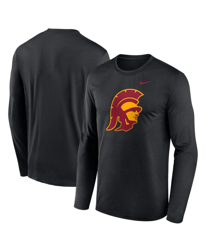 Men's Black USC Trojans Primetime Alternate Logo Legend Long Sleeve T-Shirt