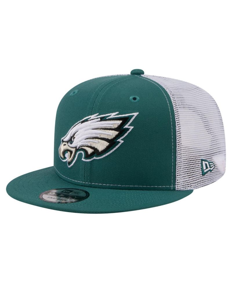 Men's Midnight Green Philadelphia Eagles Core Team 9FIFTY Trucker Snapback Hat