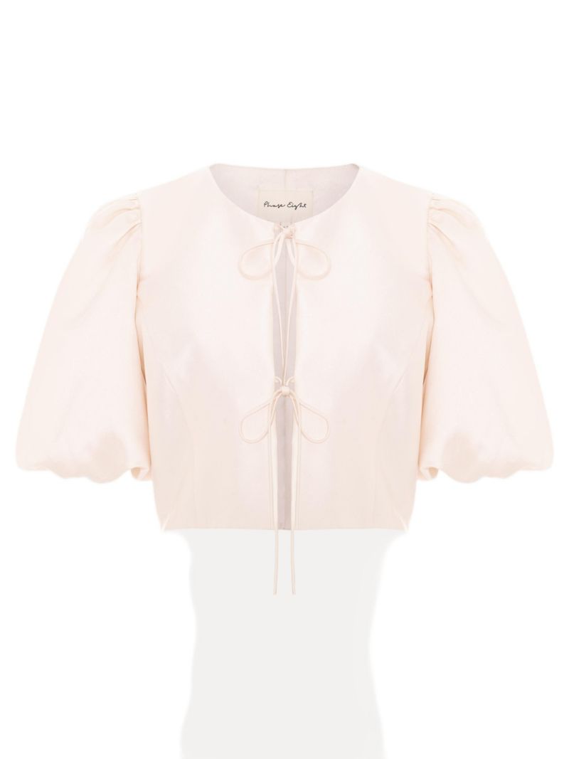 Women's Paulina Cropped Puff-Sleeve Jacket