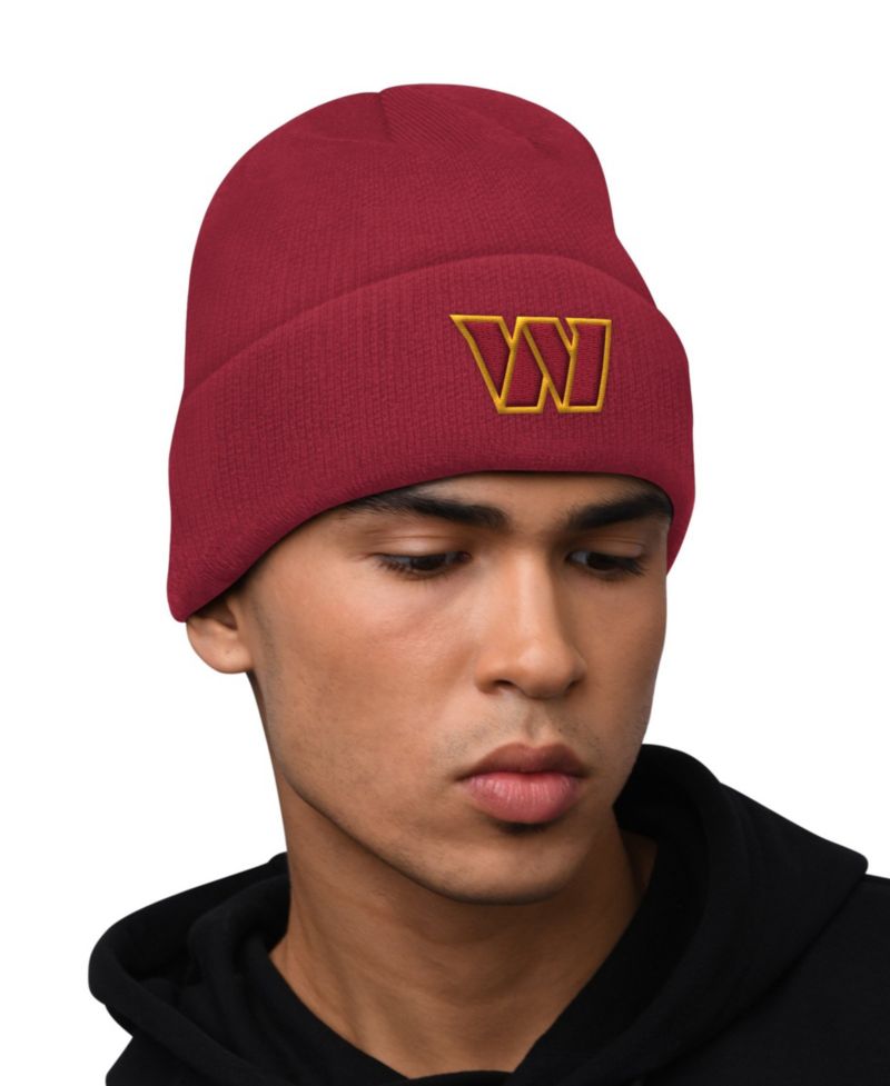 Men's Washington Commanders Graphic Midweight Hoodie and Cuffed Knit Hat, 2-Piece Set