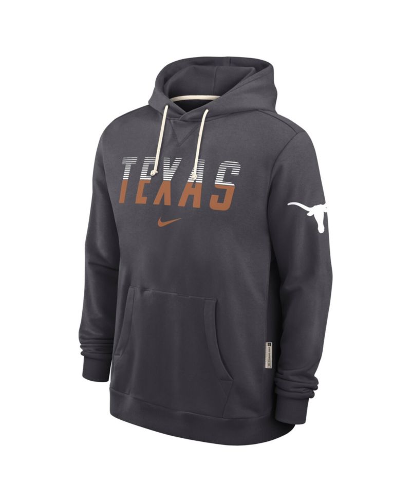 Men's Anthracite Texas Longhorns 2026 Sideline Standard Issue Dri-FIT Hoodie