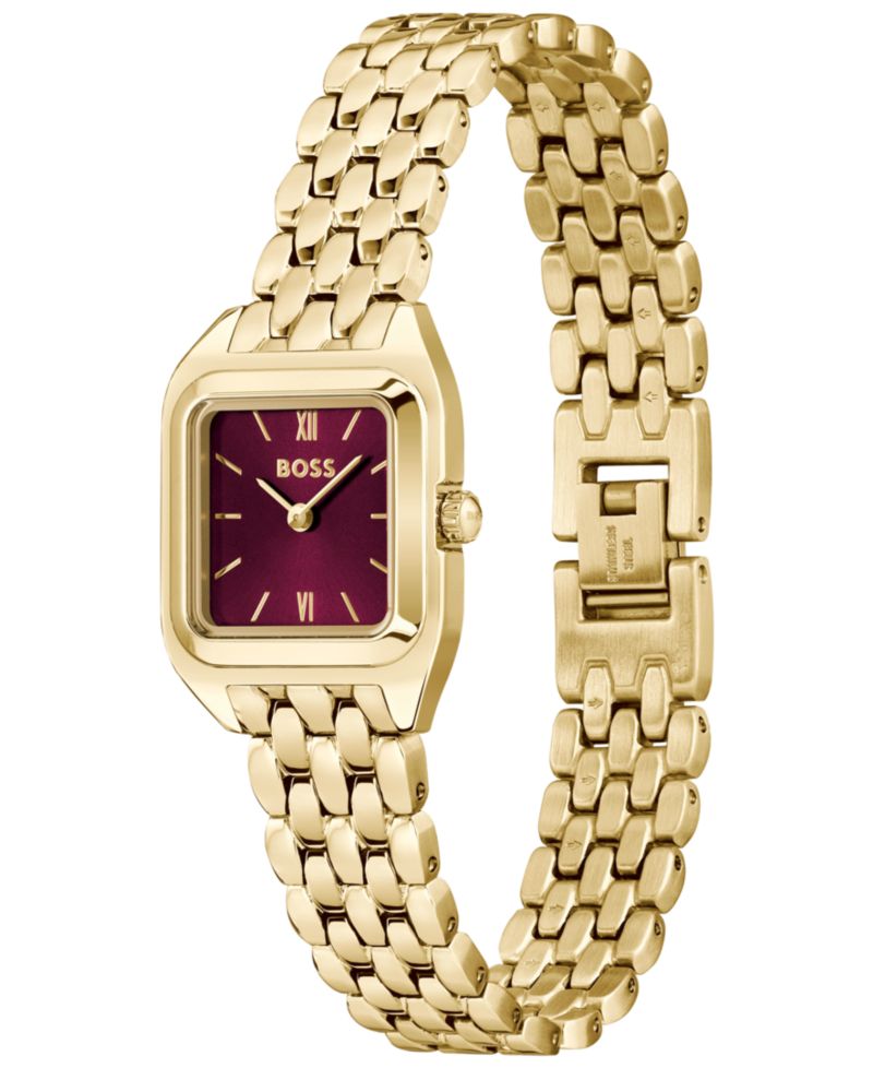 Women's Mae Petite Quartz Basic Mini Ionic Plated Thin Gold Steel Watch, 22mm