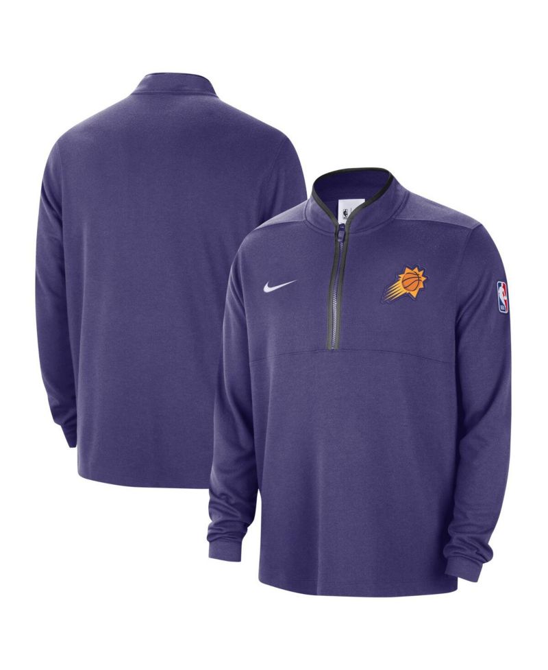 Men's Purple Phoenix Suns 2024/25 Courtside Performance Half-Zip Top