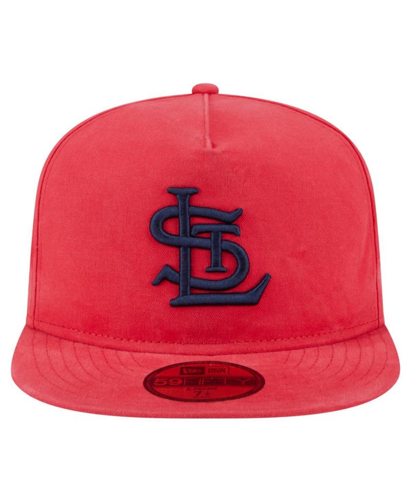 Men's Red St. Louis Cardinals Championship Side Flag A-Frame 59FIFTY Fitted Hat