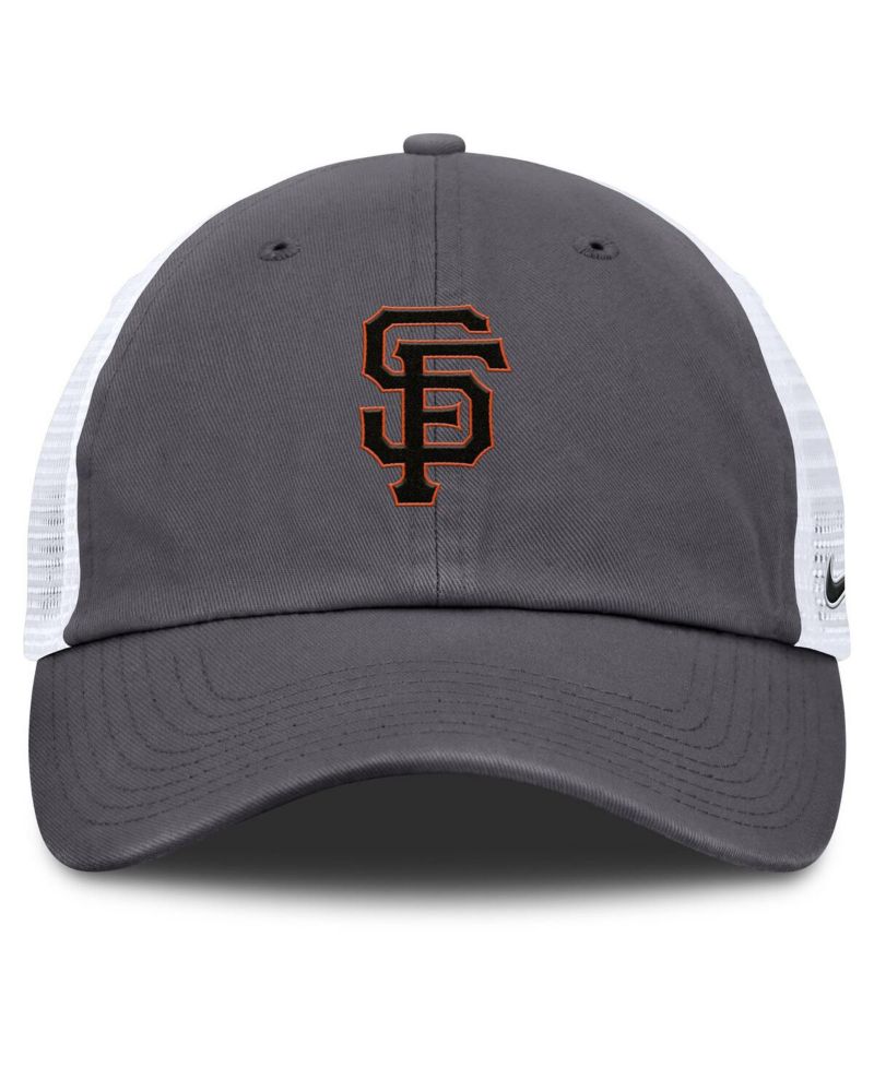 Men's Gray San Francisco Giants Adjustable Trucker Hat