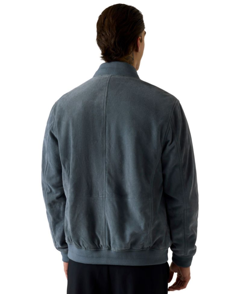 Men's Goat Suede Bomber Jacket