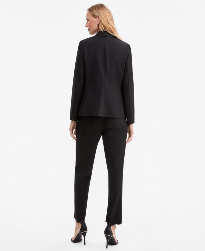 Women's Machine Washable Mid-Rise Straight Leg Pants, Regular & Petite