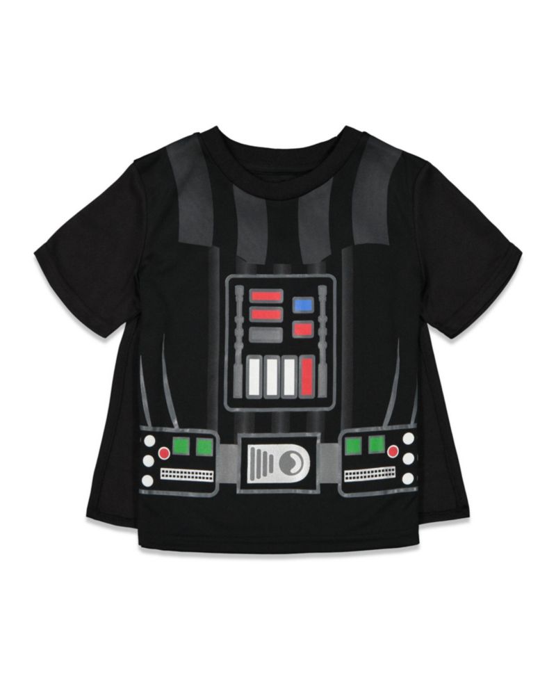 Darth Vader Costume T-Shirt Shorts & Cape 3 Piece