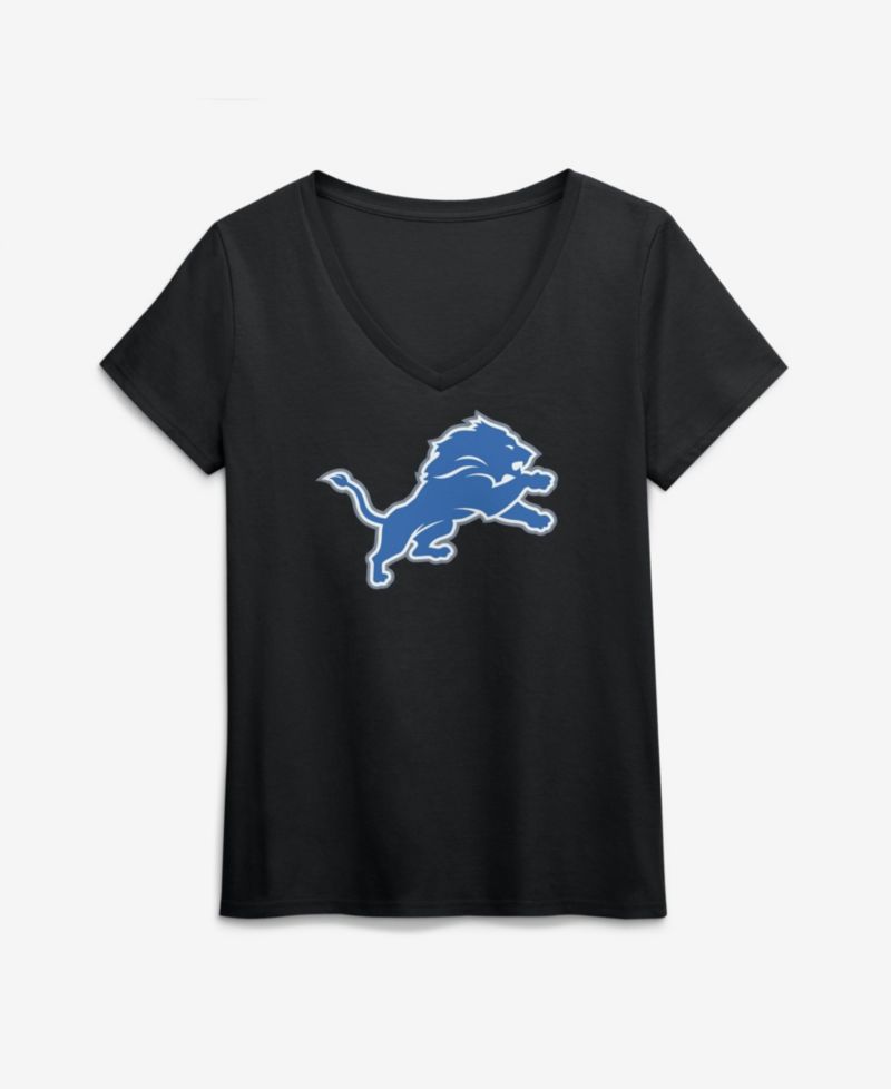 Women's Detroit Lions V-Neck Short-Sleeve Tagless T-Shirt