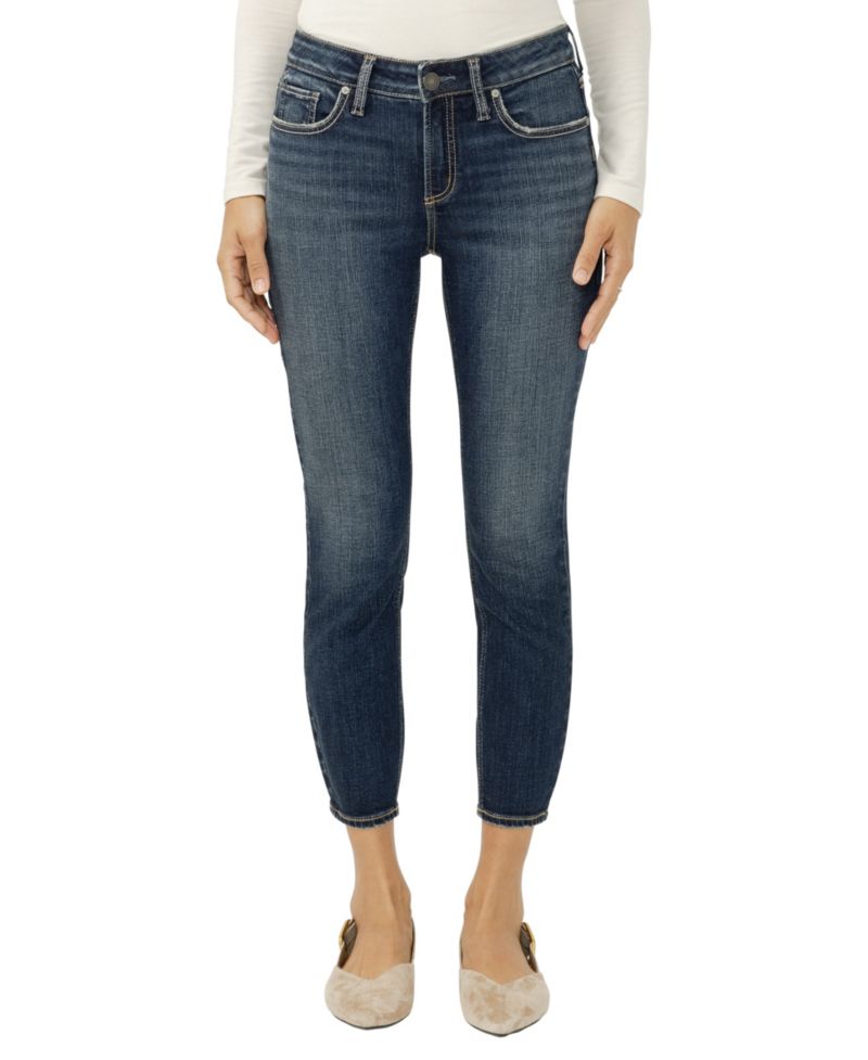 Women's Elyse Mid-Rise Cropped Skinny Jeans