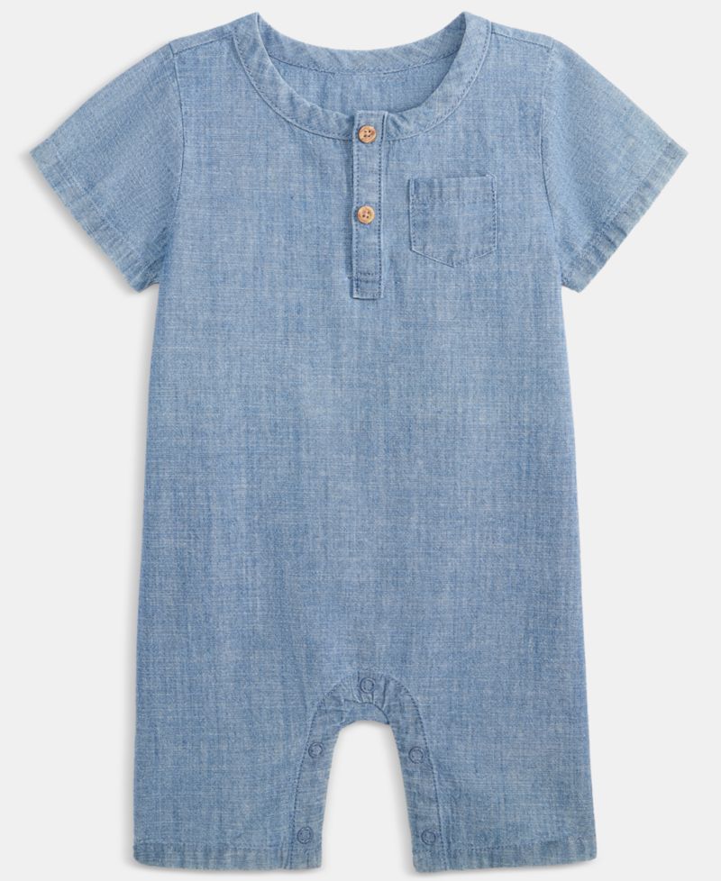 Baby Boys' Chambray Romper