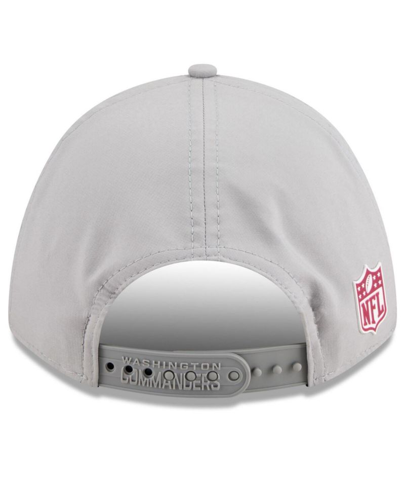 Men's Gray Washington Commanders 2025 Sideline M-Crown 9FORTY Adjustable Hat