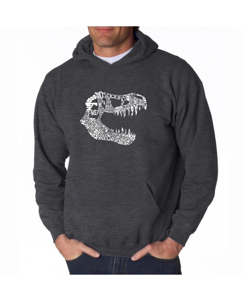 Men's Word Art Hoodie - T-Rex Skull