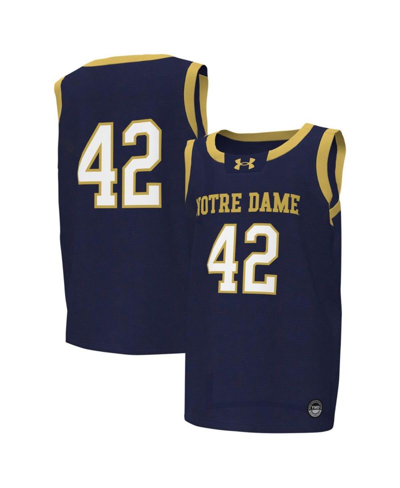 Big Boys #42 Navy Notre Dame Fighting Irish Replica Basketball Jersey