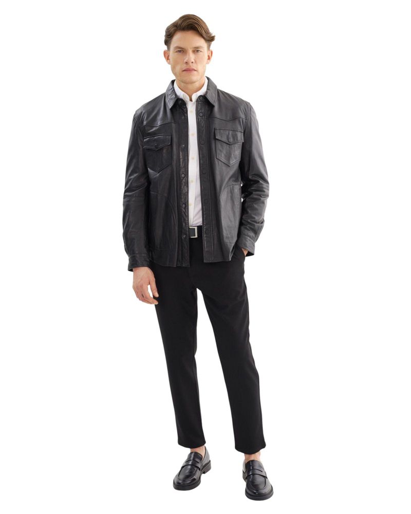 Men's Grant Leather Shirt