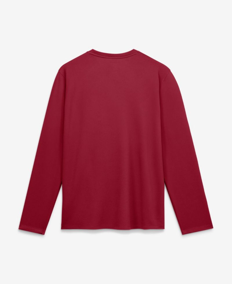 Men's Crimson Alabama Crimson Tide 2026 Sideline Coaches UV Dri-FIT Long Sleeve Shirt
