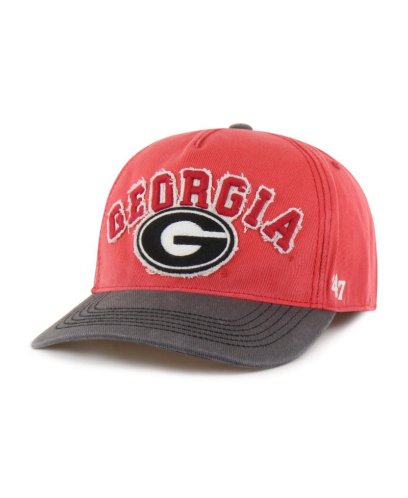 Men's and Women's '47 Red/Black Georgia Bulldogs Well-Worn Calderwood Hitch Adjustable Hat