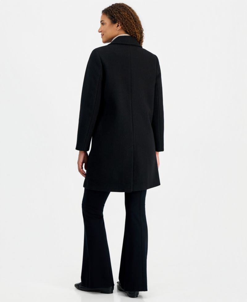 Women's Single-Breasted Herringbone Walker Coat, Created for Macy's