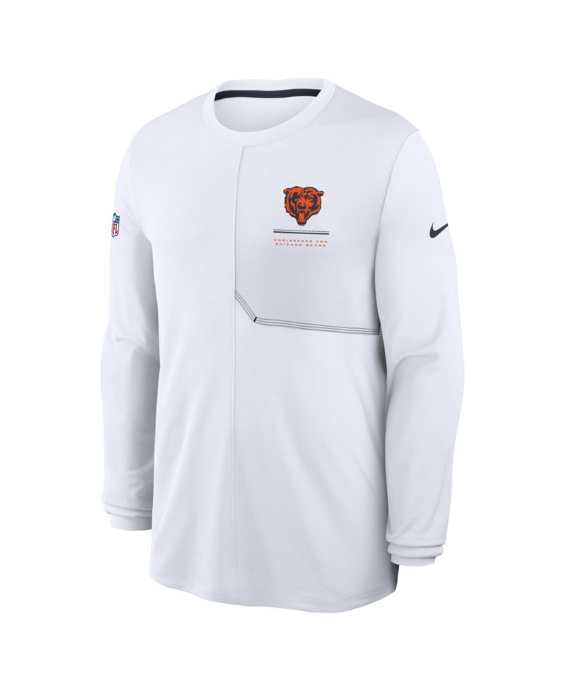 Men's White Chicago Bears Sideline Coaches UV Dri-FIT Long Sleeve T-Shirt