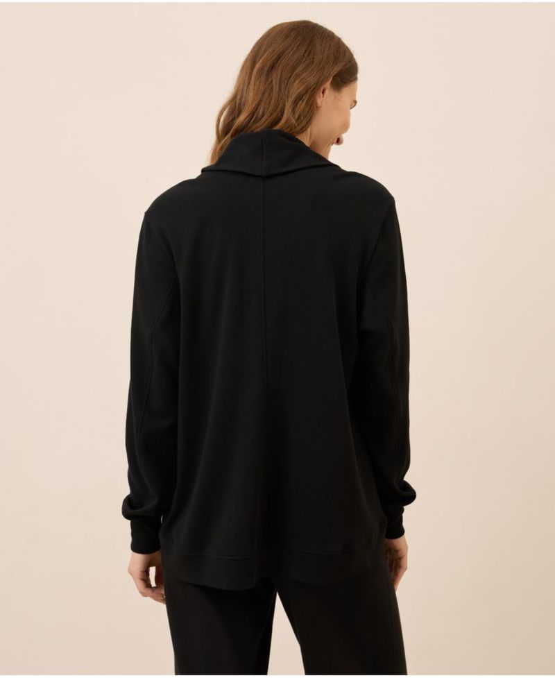 Women's Organic Cotton Airplane Short Drape Cardigan