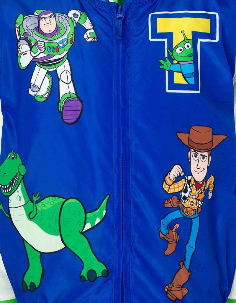 Little Boys 2T-7-8 Toy Story Cars Zip-Up Varsity Bomber Jacket