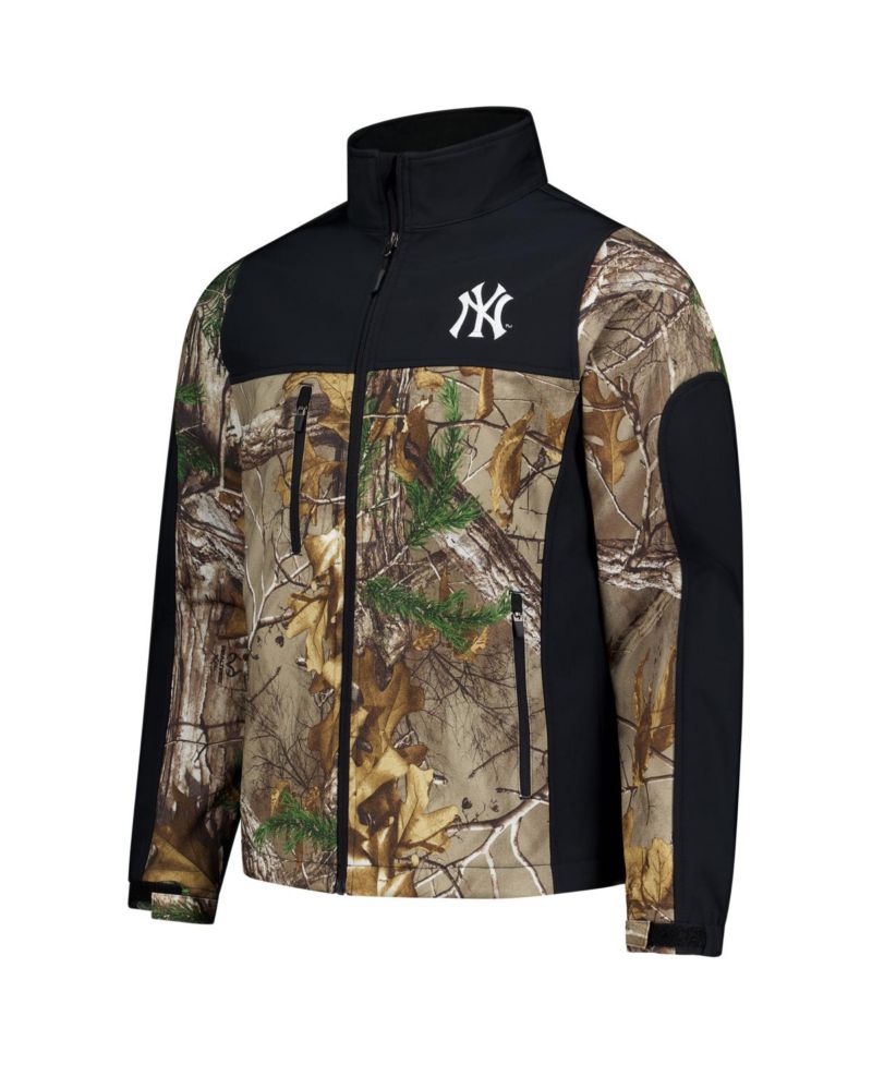 Men's Camo New York Yankees Hunter Softshell Realtree Full-Zip Jacket