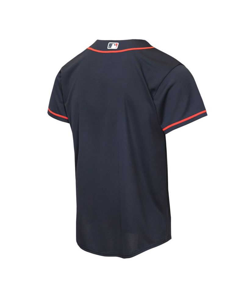 Big Boys and Girls Navy Atlanta Braves Alternate Replica Jersey