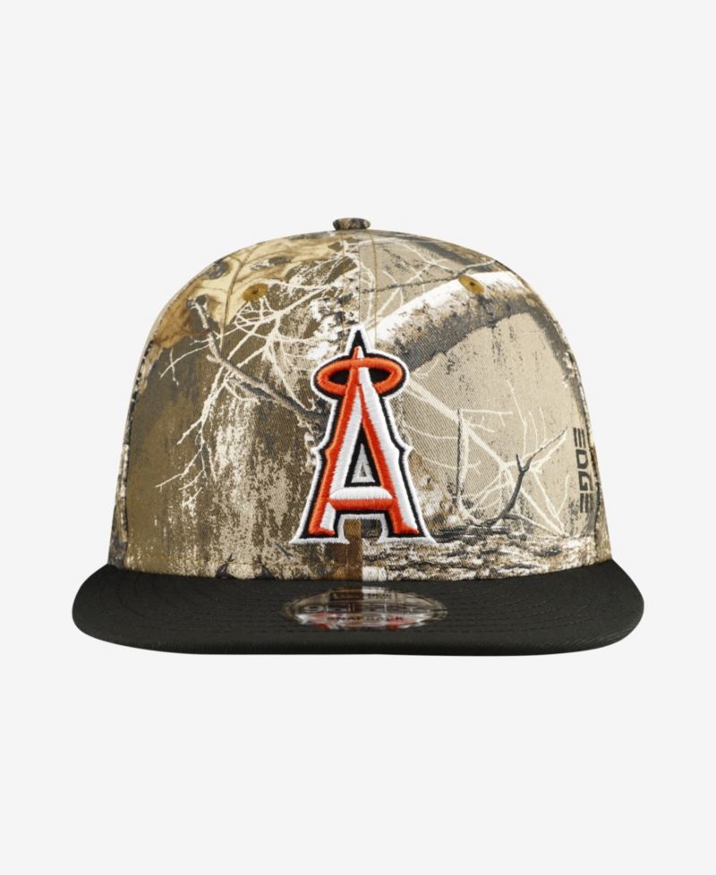 Men's Camo Los Angeles Angels Realtree Orange Pop 9FIFTY Snapback Hat