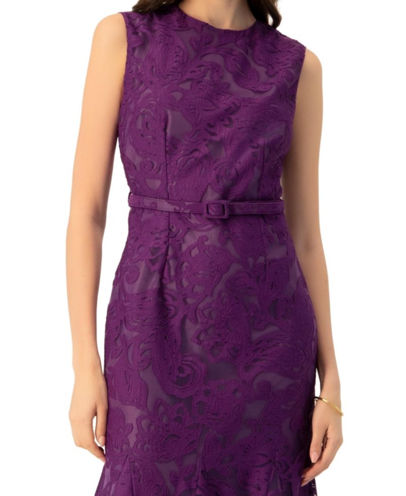 Women's Sleeveless Lace Long Dress