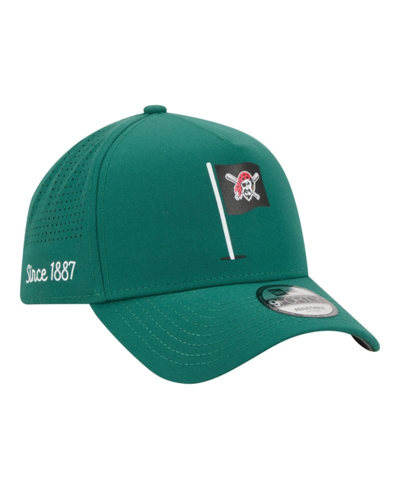 Men's Green Pittsburgh Pirates Pin Seeker 9FORTY A-Frame Adjustable Hat