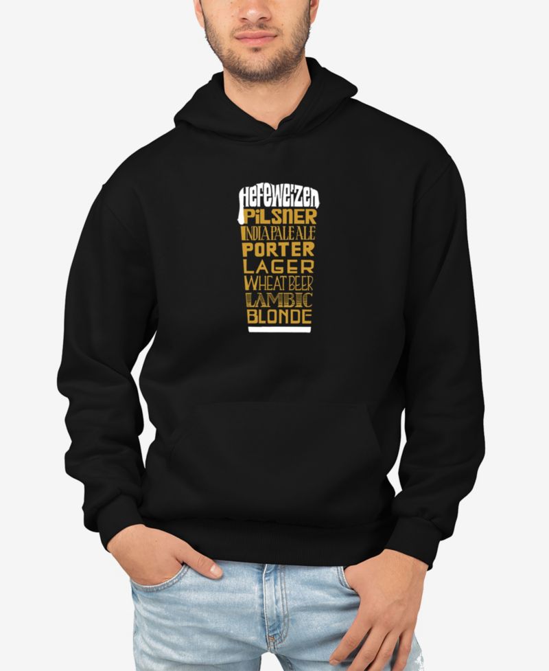 Men's Styles of Beer Word Art Hooded Sweatshirt