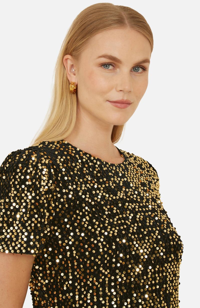 Women's Sequin Tunic Mini Dress