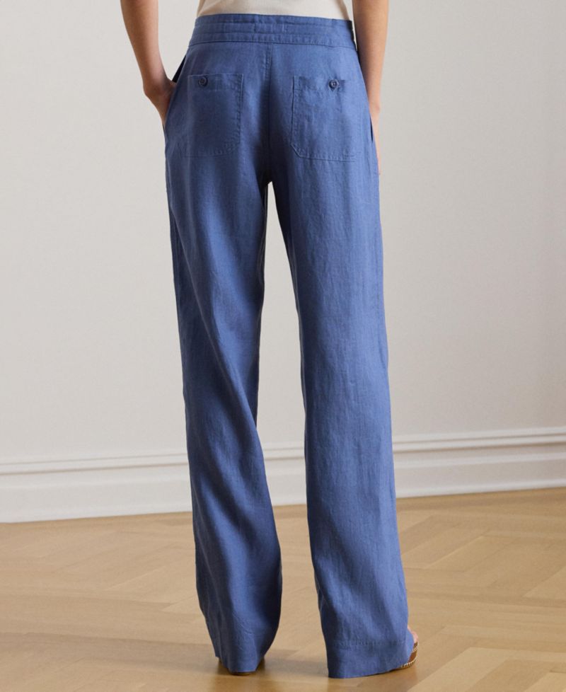 Petite Wide-Leg Linen Pants