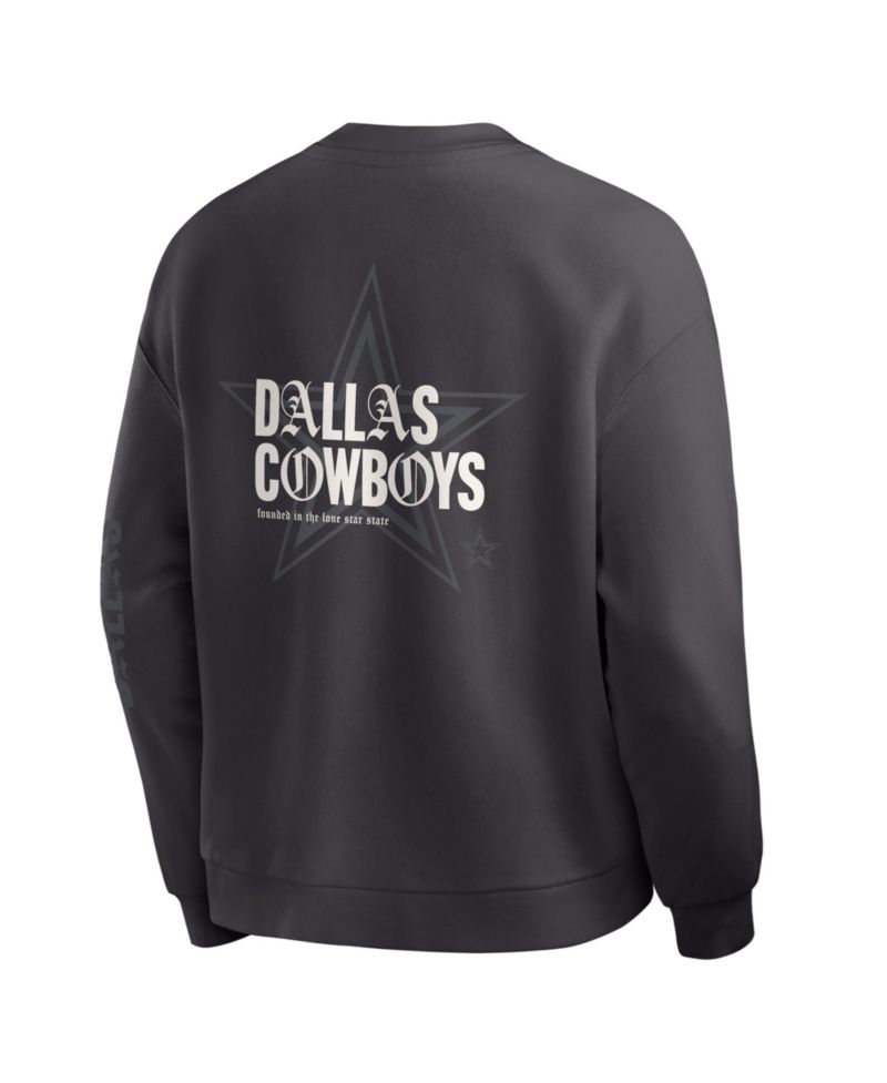 Men's Black Dallas Cowboys Oversized Type Play Multi Sweatshirt