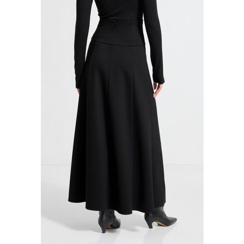 Women's India Wide-Waistband Sculpted Fitted Pencil Skirt