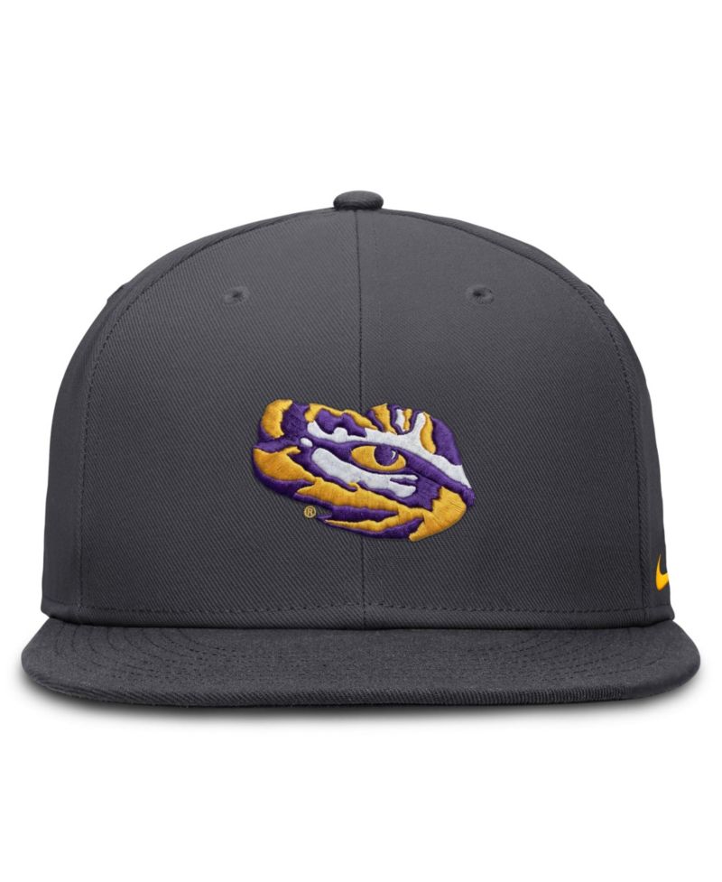 Men's Anthracite LSU Tigers Pro Dri-FIT Fitted Hat