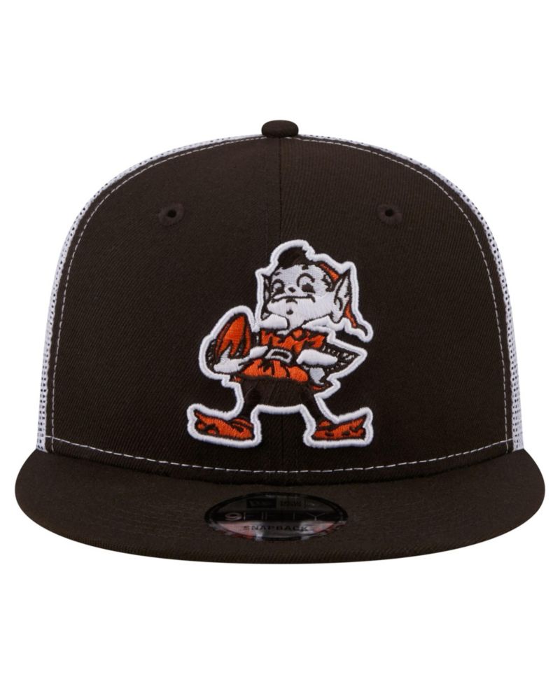 Men's Brown Cleveland Browns Core Team 9FIFTY Trucker Snapback Hat