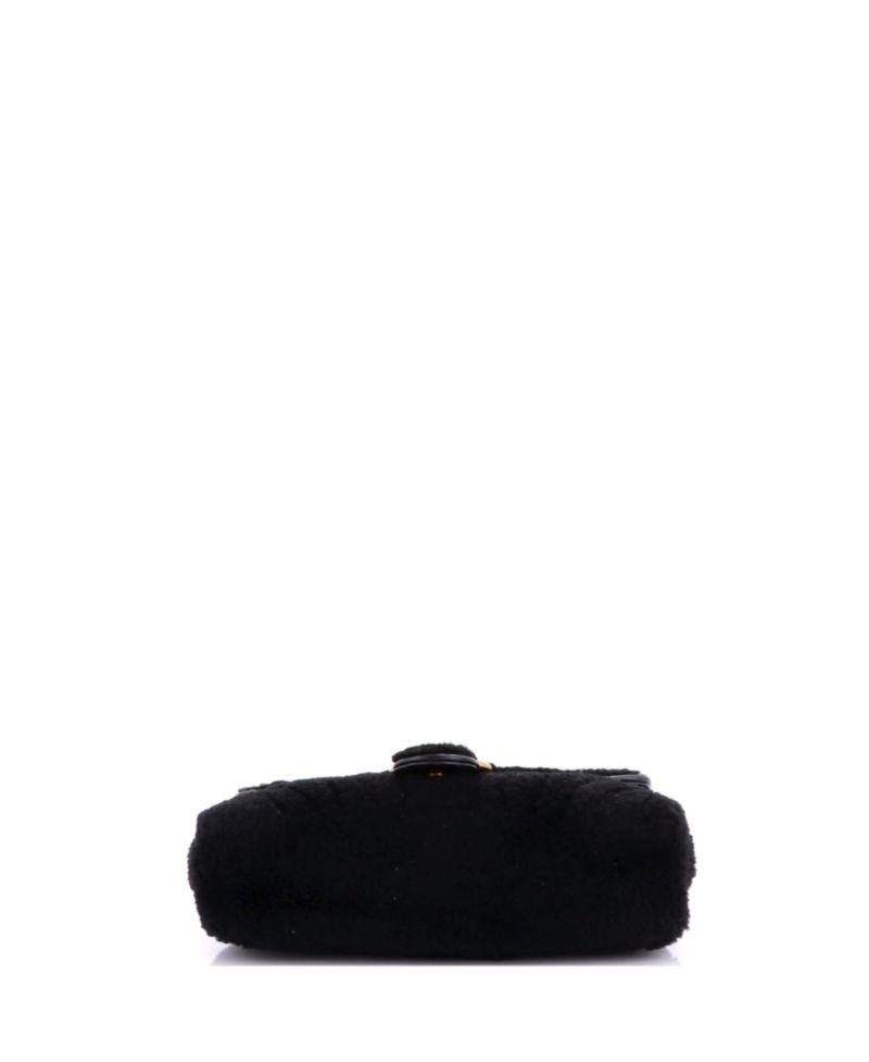 Small GG Marmont Flap Bag Matelasse Shearling