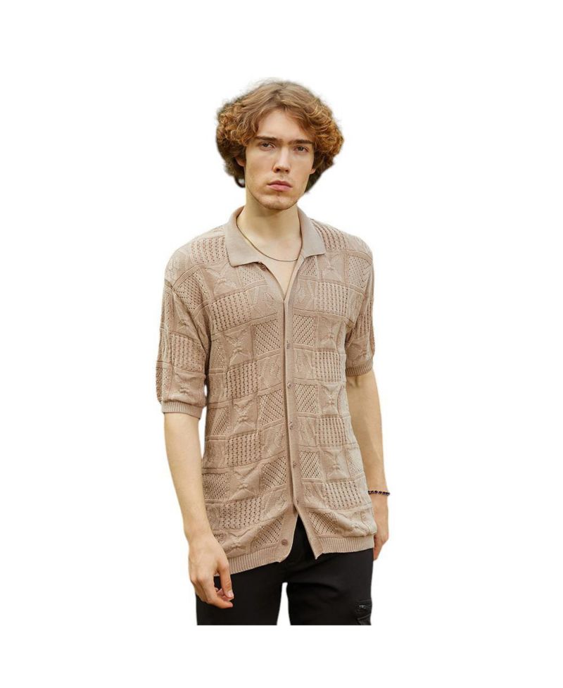 Men's Patch-Knit Shirt