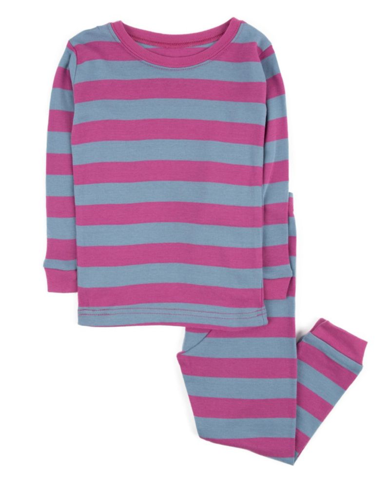 Boys' and Girls' Holiday Striped Cotton Top and Pants, 2-Piece Set