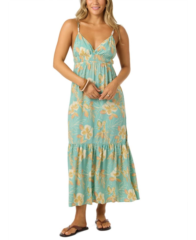 Women's Viscose Julez Tiki Printed Midi Dress