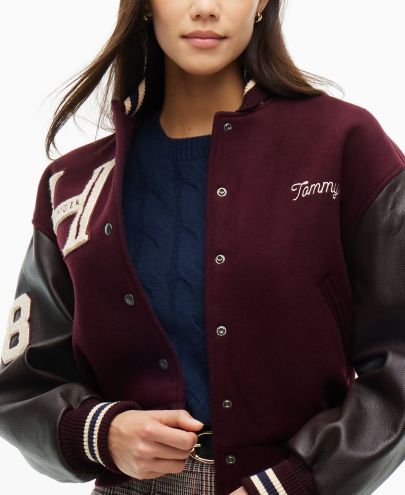 Women's Wool-Blend Varsity Jacket