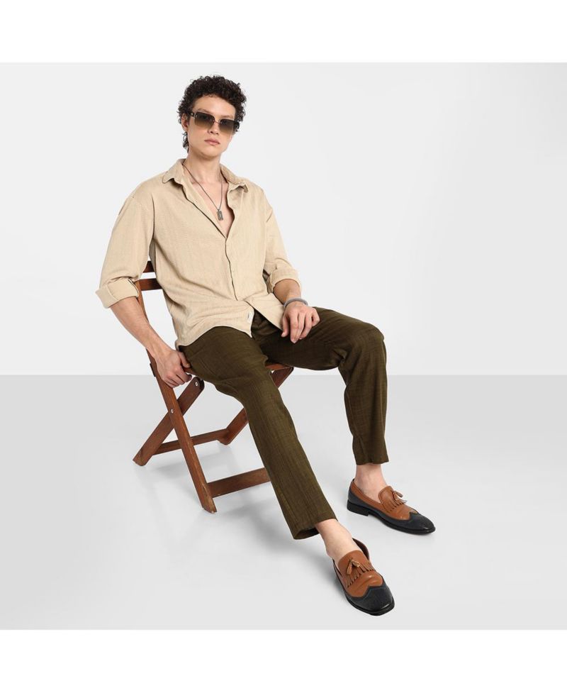 Men's Spear-Textured Shirt