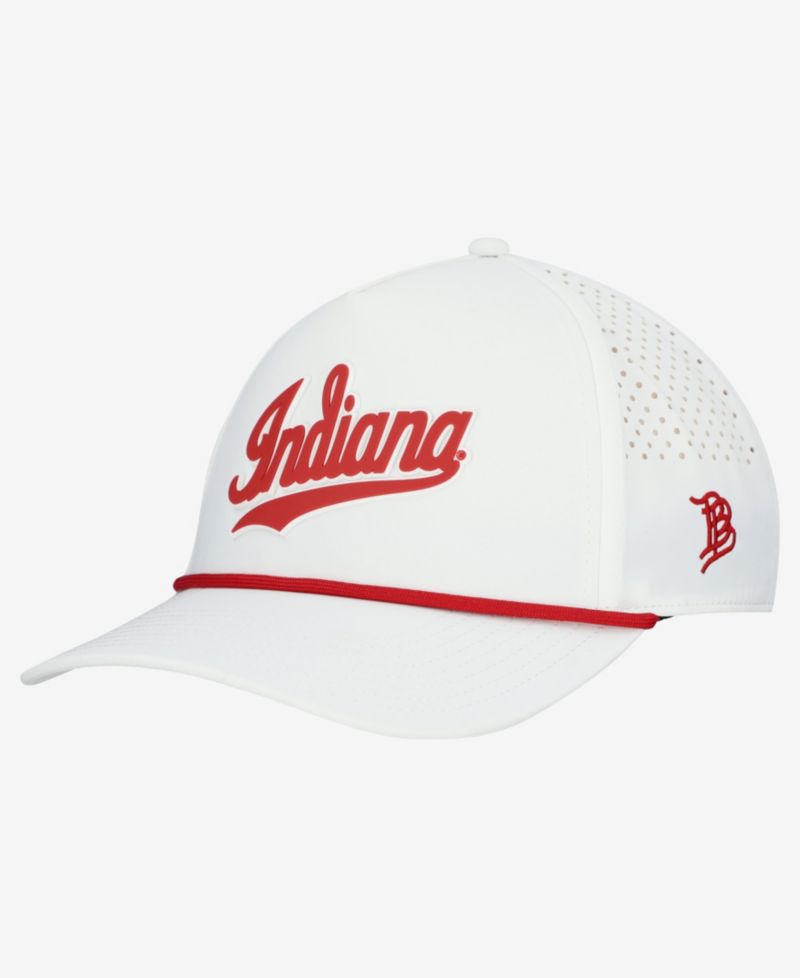 Men's White Indiana Hoosiers Classic Adjustable Rope Hat