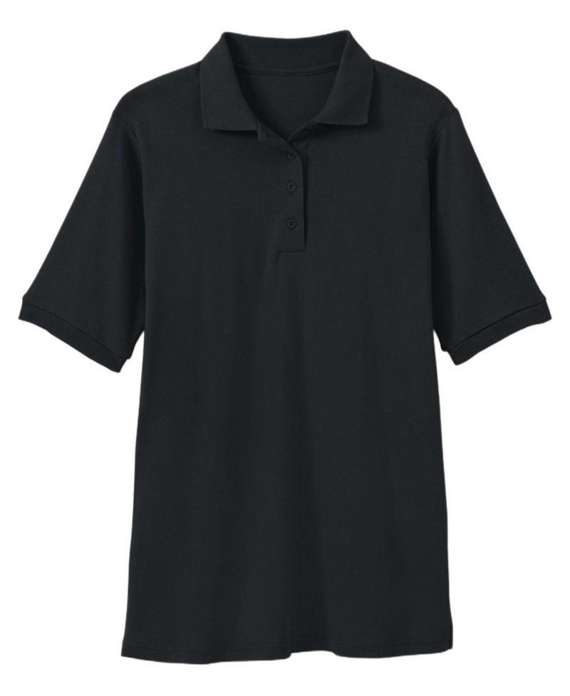 Plus Size Elbow-Sleeve Polo Tunic
