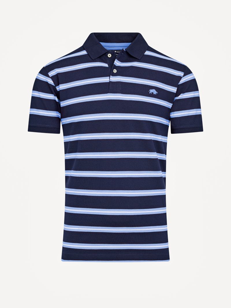 Men's Triple Stripe Birdseye Polo Shirt