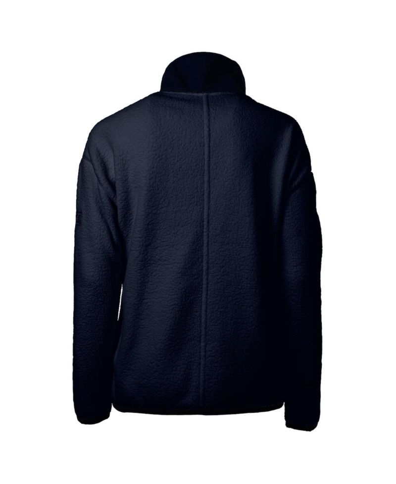 Women's Navy Notre Dame Fighting Irish Alumni Cascade Eco Sherpa Full-Zip Fleece Jacket
