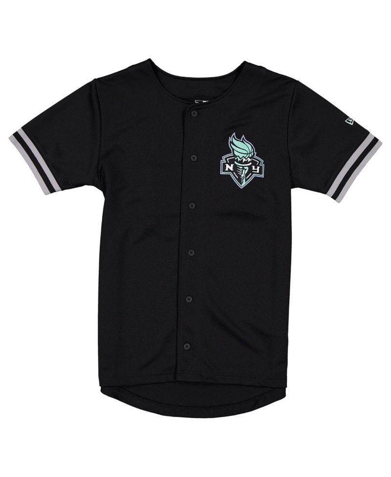 Men's Black New York Liberty 2026 WNBA Draft Hometown Baseball Jersey